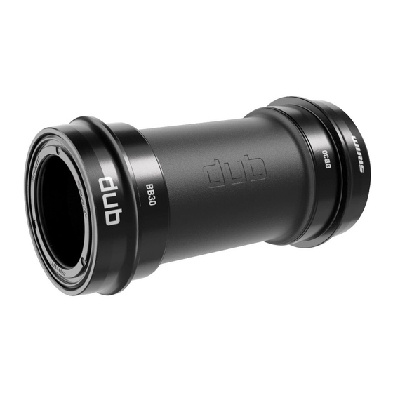 SRAM Staffa Inferiore DUB Pressfit 30 Per Bici – Per Scatola 68mm Road E 73mm MTB, Compatibile Manovelle DUB