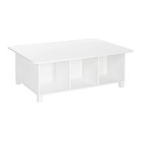 RiverRidge Kids 6 Cubby Storage Activity Table Assembly Instructions Manual