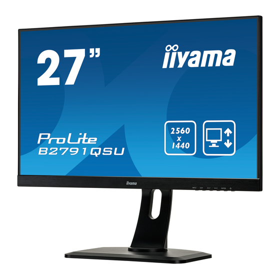 Iiyama ProLite B2791QSU User Manual