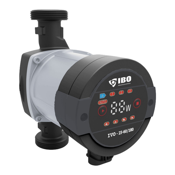 IBO IVO 25-40/180 Circulation Pump Manuals