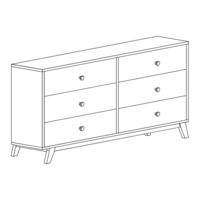 Mocka Aspen Six Drawer Assembly Instructions Manual