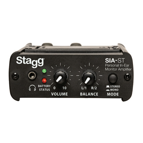Stagg SIA-ST User Manual