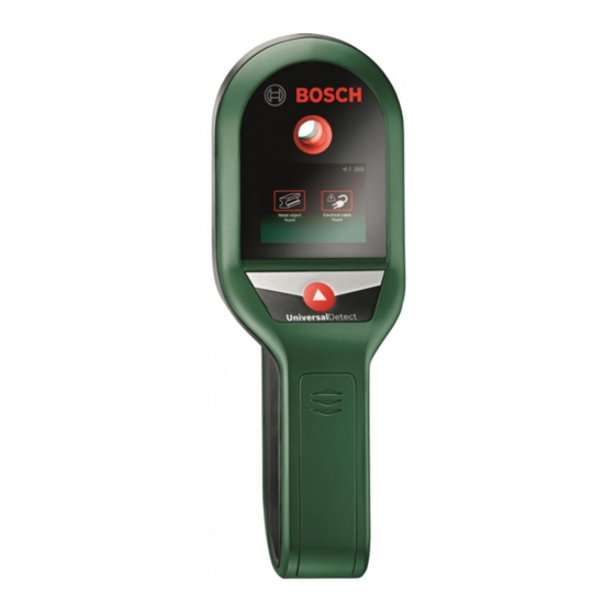 Bosch UniversalDetect Original Instructions Manual