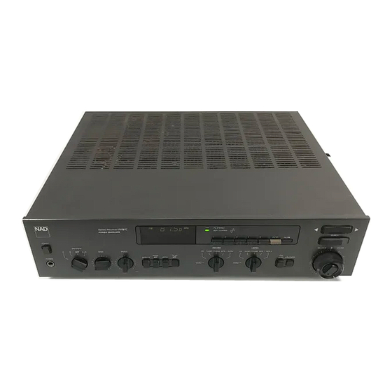 NAD 7175PE Instructions For Installation And Operation Manual
