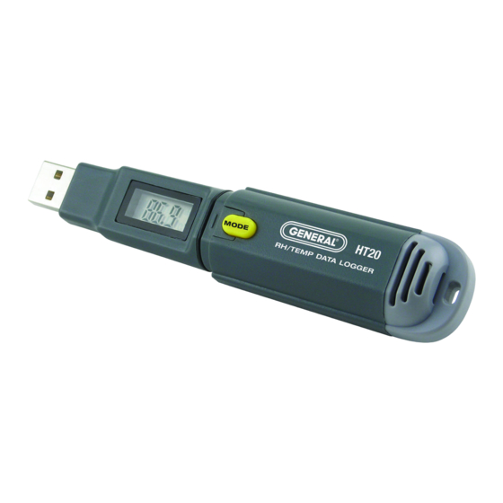General HT20 USB Data Logger Manuals