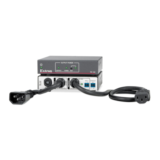 Extron electronics PC 101 Setup Manual
