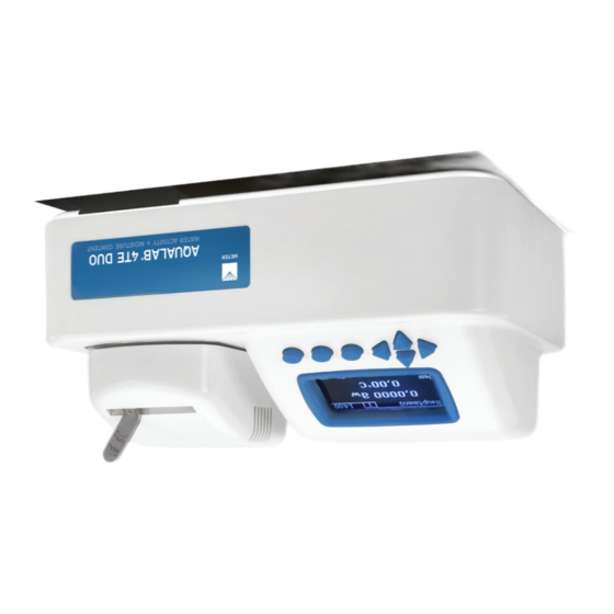 METER GROUP AQUALAB 4TE DUO Quick Start