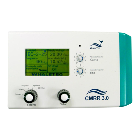 WHALETEQ CMRR 3.0 User Manual