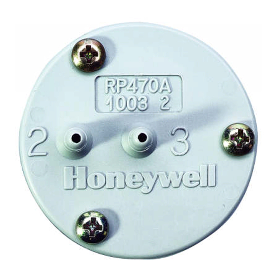 Honeywell RP470A Installation Instructions Manual