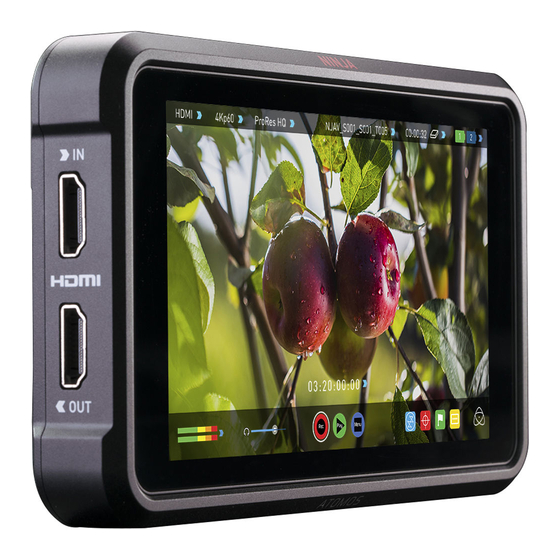 Atomos NINJA V+ Quick Start Manual