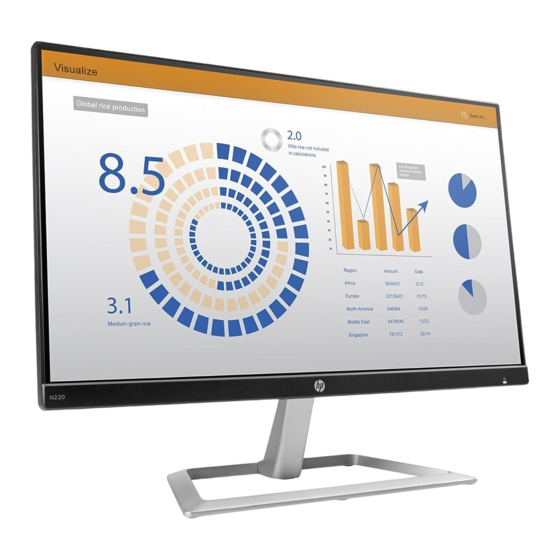 User Manuals: HP N220 IPS Monitor