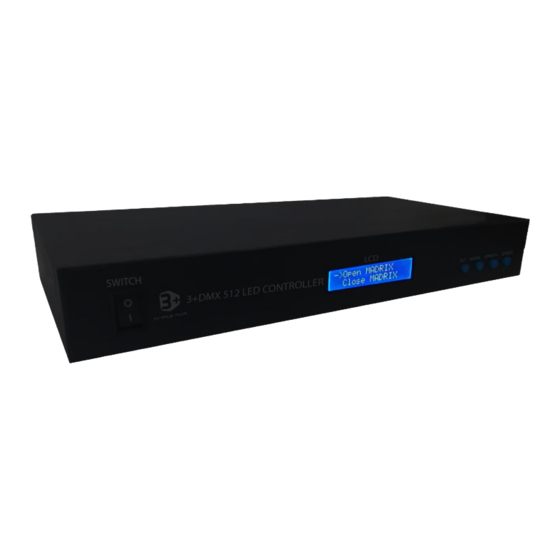 Triple Plus DMX512 Manuals