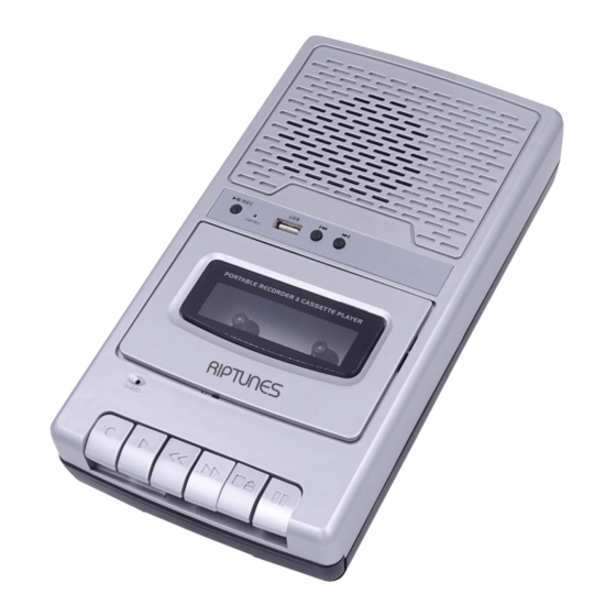 RIP TUNES RCS-220S Cassette Recorder Manuals