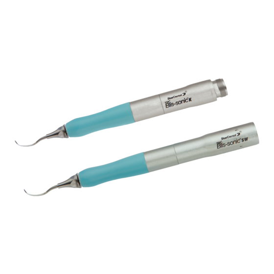 DentalEZ StarDental Blis-sonic K Instruction Manual