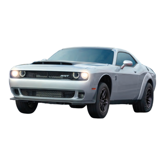 Dodge CHALLENGER DEMON 170 2023 Owner's Manual Supplement
