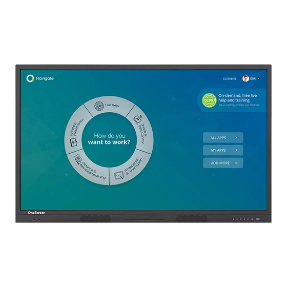 OneScreen H5 Series Manuals
