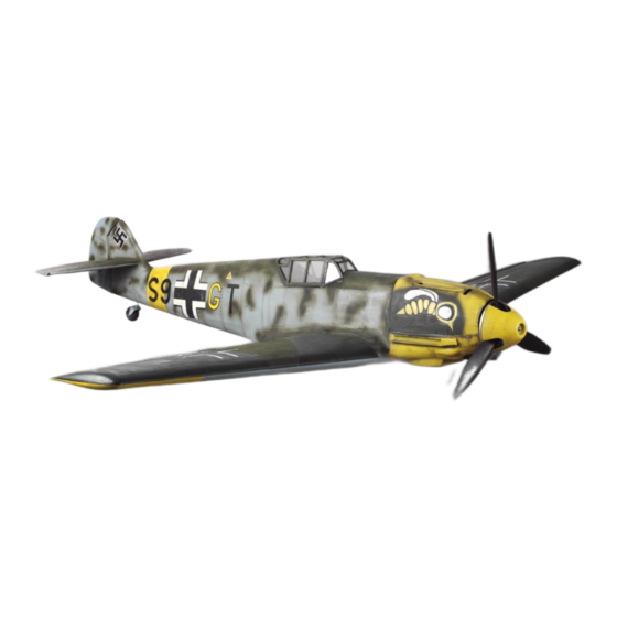 Fokke RC MESSERSCHMITT BF-109 E4 Instruction Manual