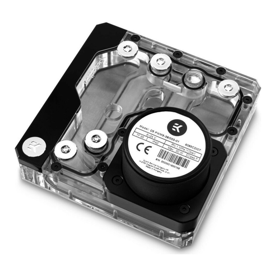 ekwb EK-Quantum Reflection Uni 140 D5 PWM D-RGB User Manual