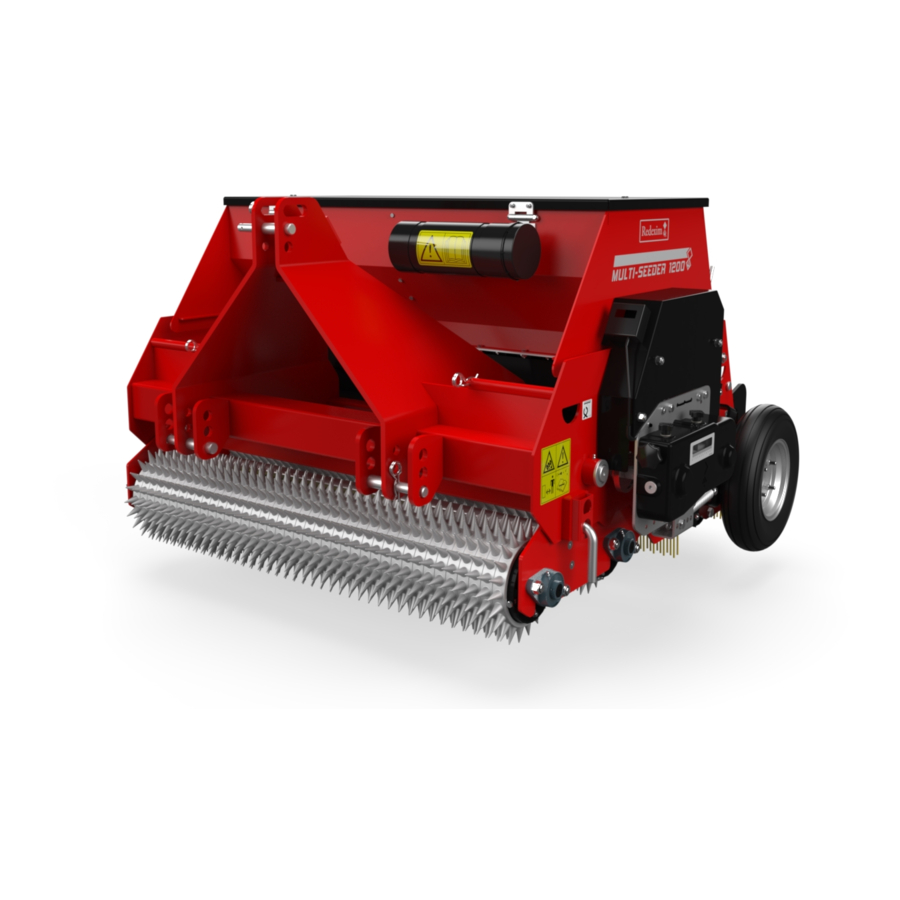Redexim SPEEDSEED 1200 User Manual And Parts