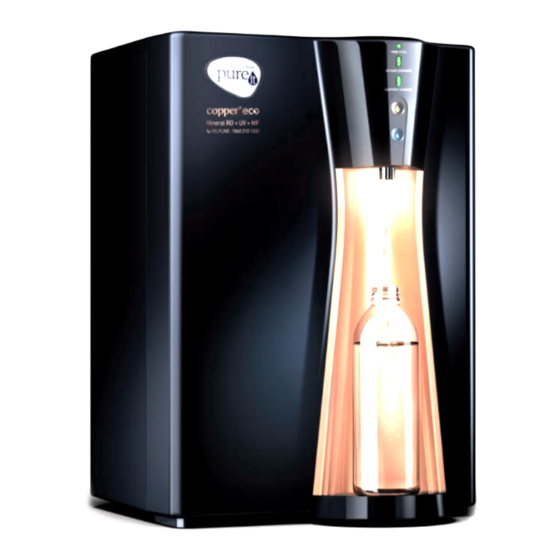 PURE It Pureit Copper+ Mineral RO+UV+MF Instruction Manual