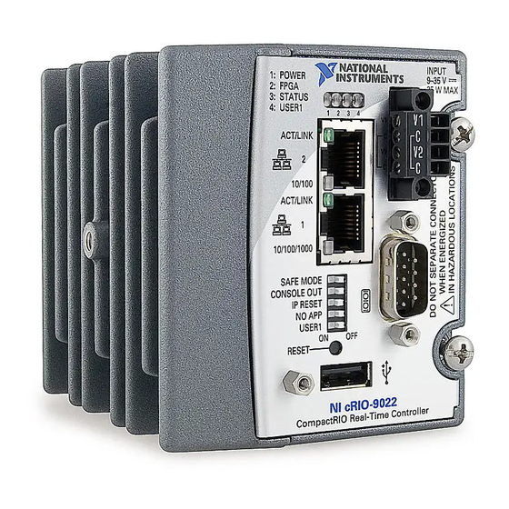 National Instruments NI cRIO-9022 User Manual And Specifications