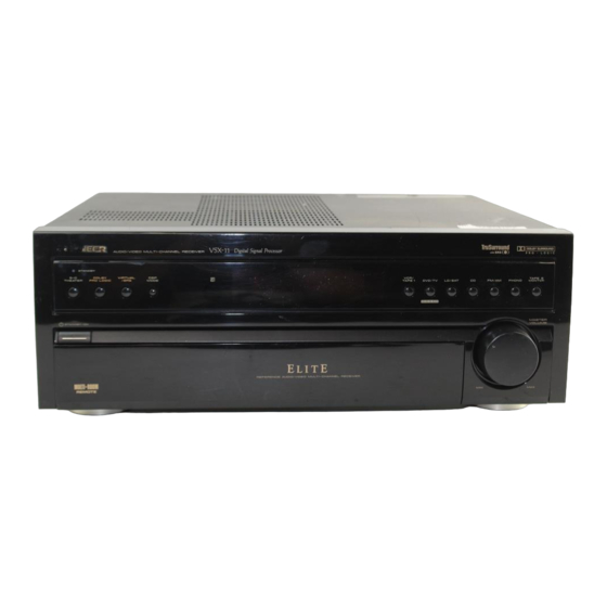 Pioneer VSX-11 Service Manual