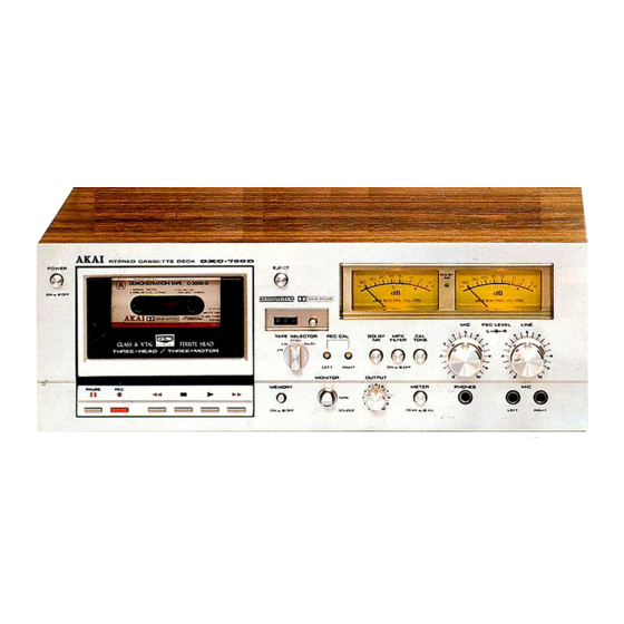 Akai GXC-750D Service Manual