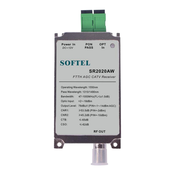 Softel SR2020AW User Manual