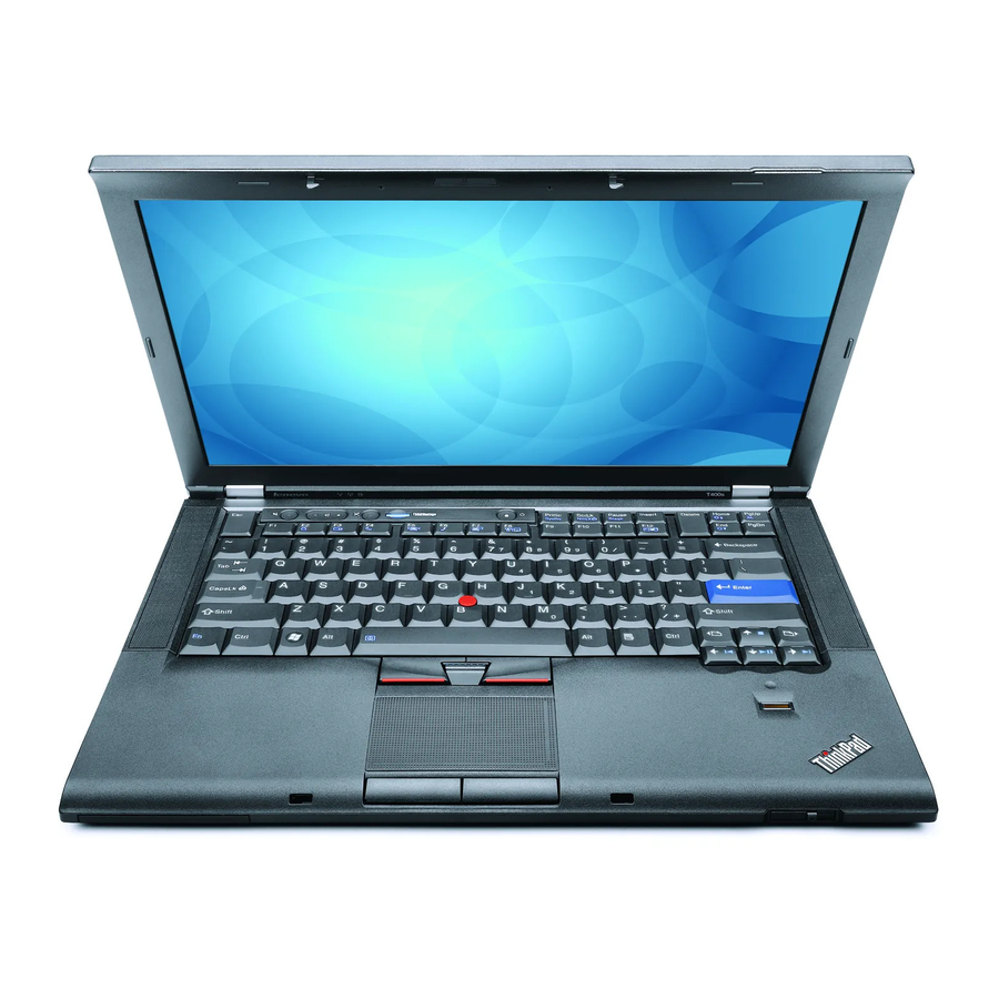Lenovo ThinkPad T400s Üzemeltetési És Hibajavítási Kézikönyv