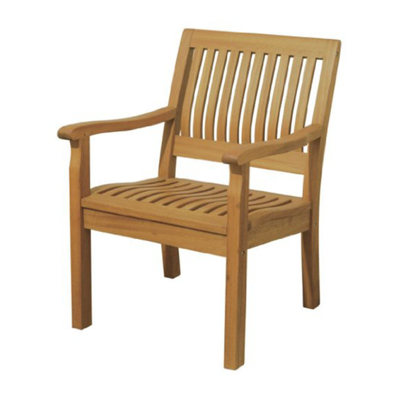 Arboria SERENITY ARMCHAIR Assembly Instructions