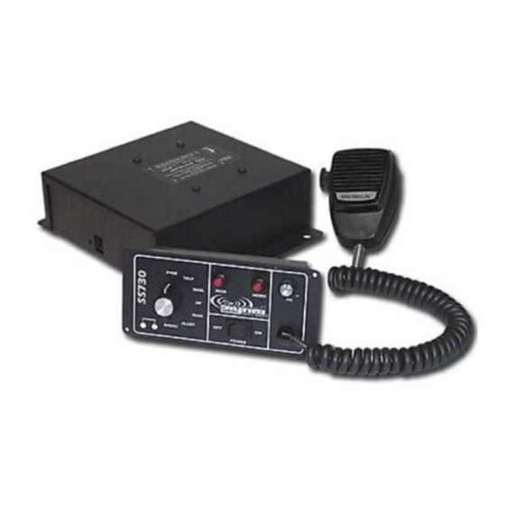 Signal Vehicle Products SS730 Installation And Operating Instructions Manual
