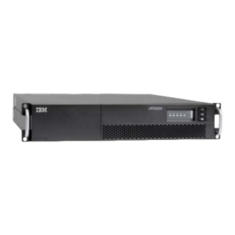IBM UPS3000 HV Installation And Maintenance Manual
