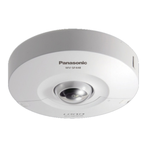 Panasonic WV-SF448 Operating Instructions Manual