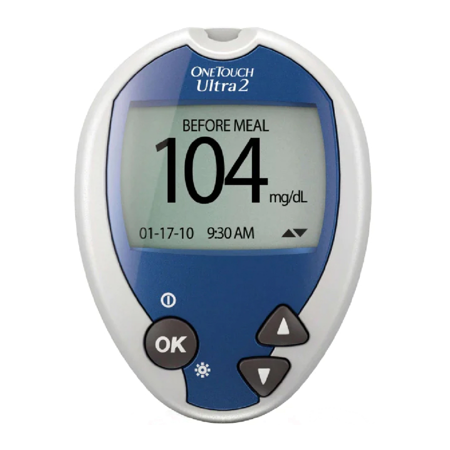 OneTouch Ultra2 - Blood Glucose Monitoring System Manual