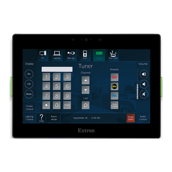 Extron electronics TouchLink TLP Pro 25 Series User Manual