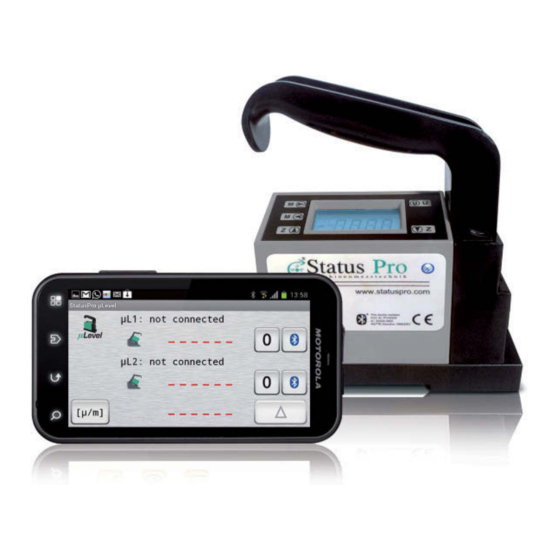 Status Pro Level Precision Manuals