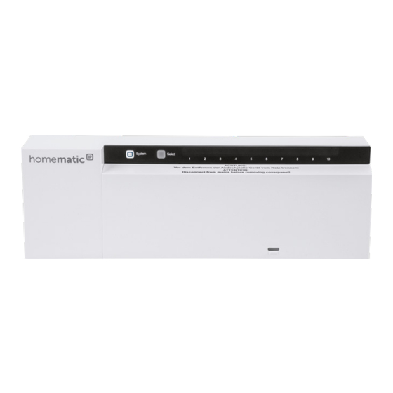 HomeMatic HmIP-FAL230-C10 Installation Instructions And Operating Manual