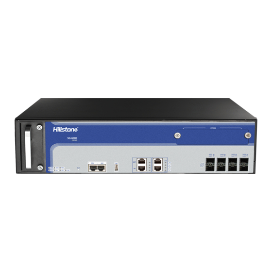 Hillstone SG-6000 E Series Hardware Reference Manual