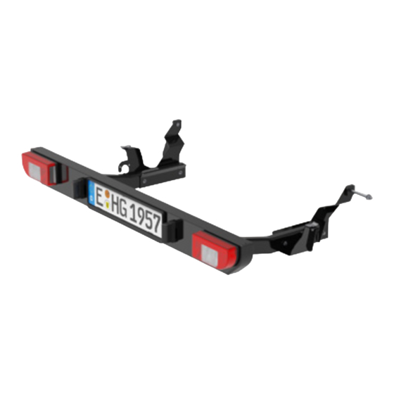 hymer Backrack+ Number & Light Bar Manuals