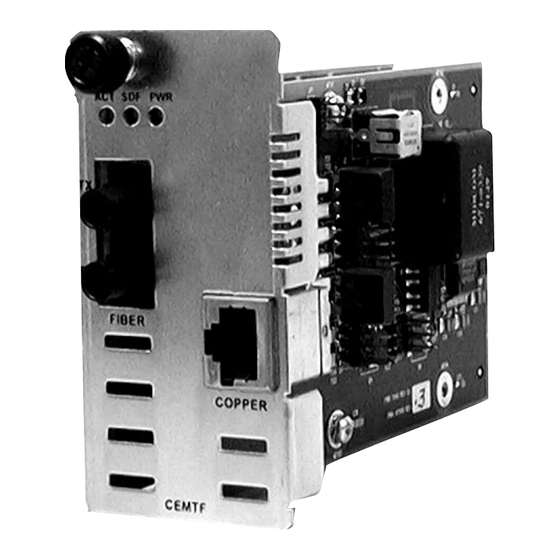 Transition Networks CEMTF1011-100 User Manual