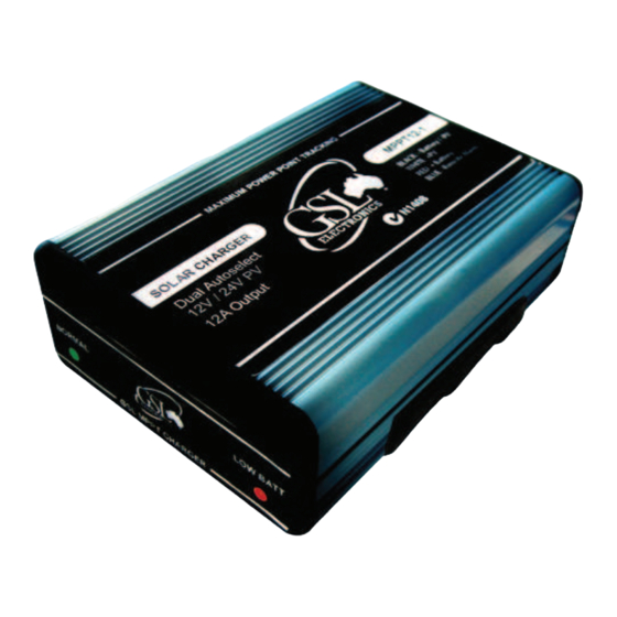 GSL electronics MPPT12-1 Operating Instructions