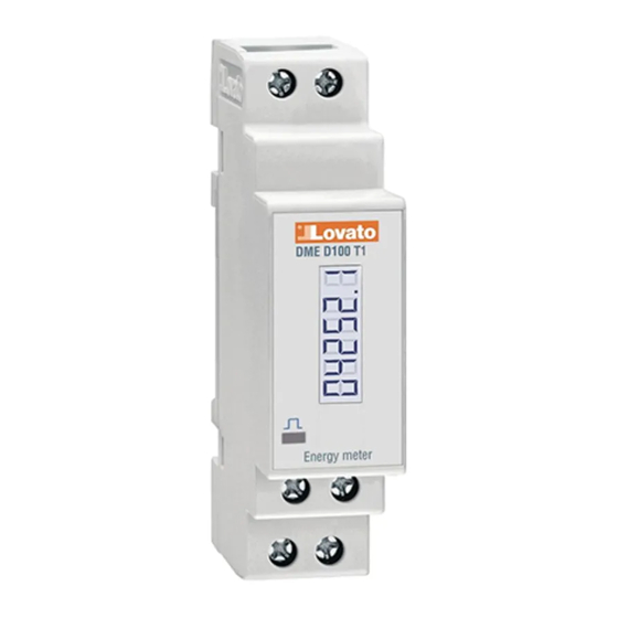 LOVATO ELECTRIC DME D100 T1 MID Instruction Manual