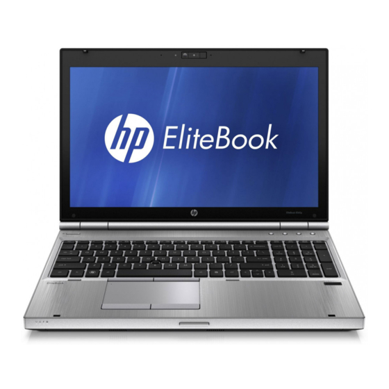HP EliteBook 8560p Maintenance And Service Manual