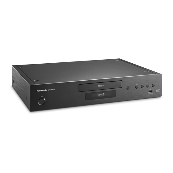 Panasonic DP-UB9000E Owner's Manual