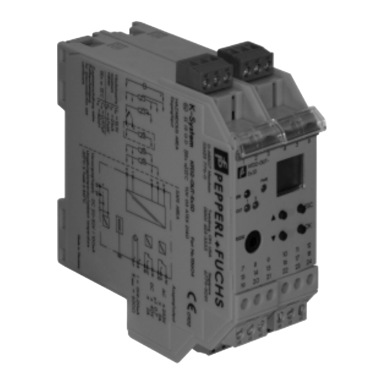 Pepperl+Fuchs KF GUT-(EX)1.D Series Manual