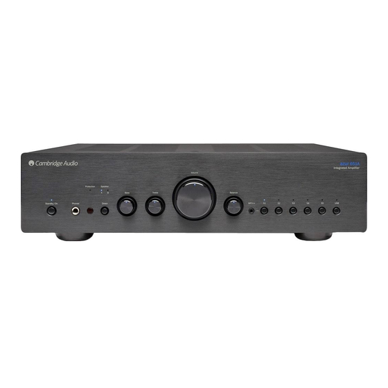 Cambridge Audio azur 651A User Manual