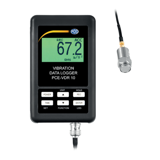 PCE Instruments PCE-VDR 10 Operation Manual