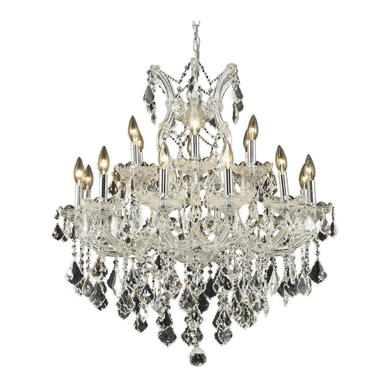 HOUZZ 2800D30B Black Chandelier Lighting Manuals