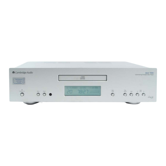 Cambridge Audio Azur 740C Specifications