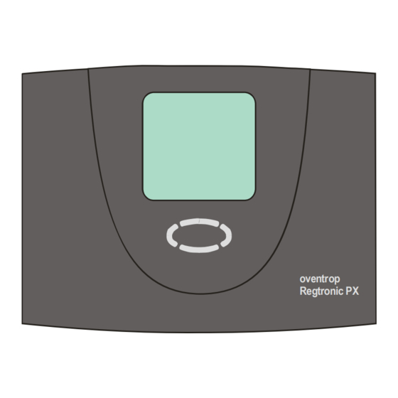 oventrop REGTRONIC PX Assembly And Operating Manual